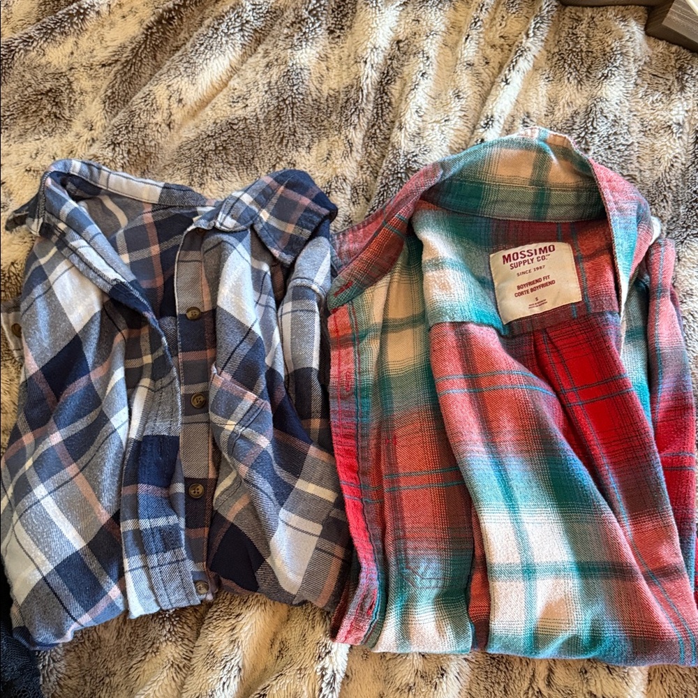 Mossimo Plaid Flannel Shirts